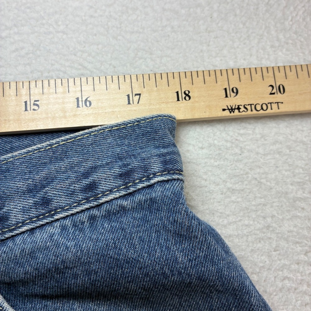 Gap Bootcut Jeans Men 35x30 Blue Faded Cargo Denim Vintage Casual Y2K Wide‎ - Picture 5 of 8